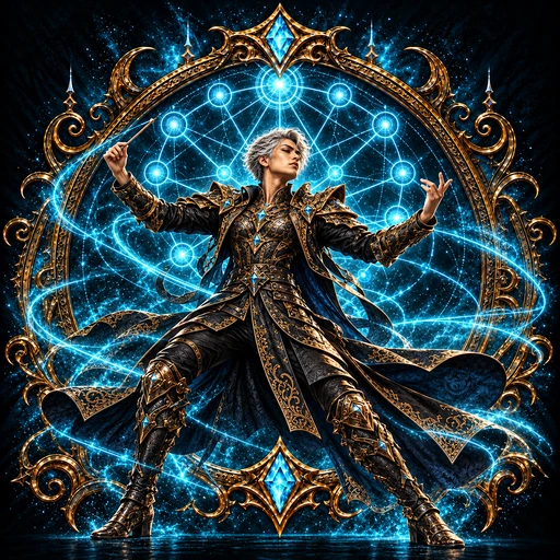 Music Warrior AI character art